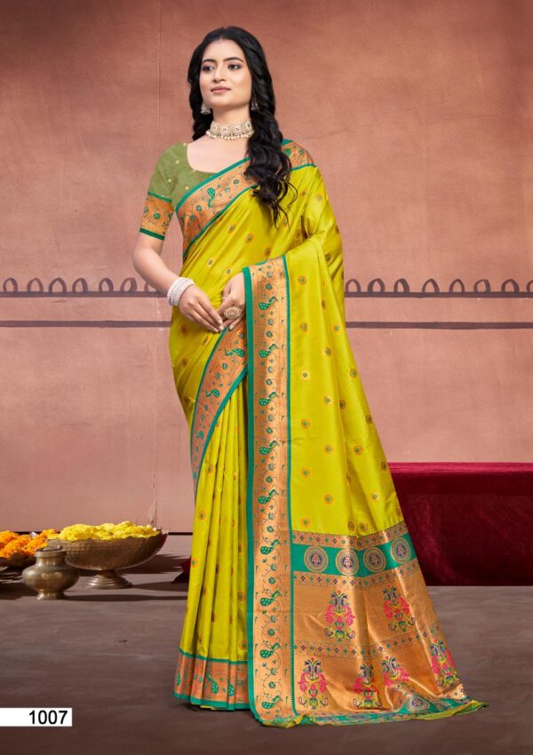 Bunawat Sawariya Silk Latest Designer Wedding Wear Silk Saree Collection - Image 7