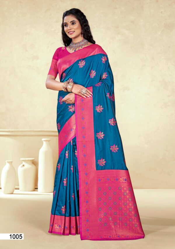 Bunawat Panghat Silk Traditional Wear Fancy Silk Saree Collection - Image 7
