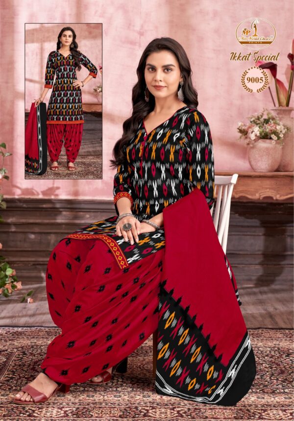 Miss World Ikkat Special Vol 09 Printed Cotton Dress Material Catalog Collection - Image 9