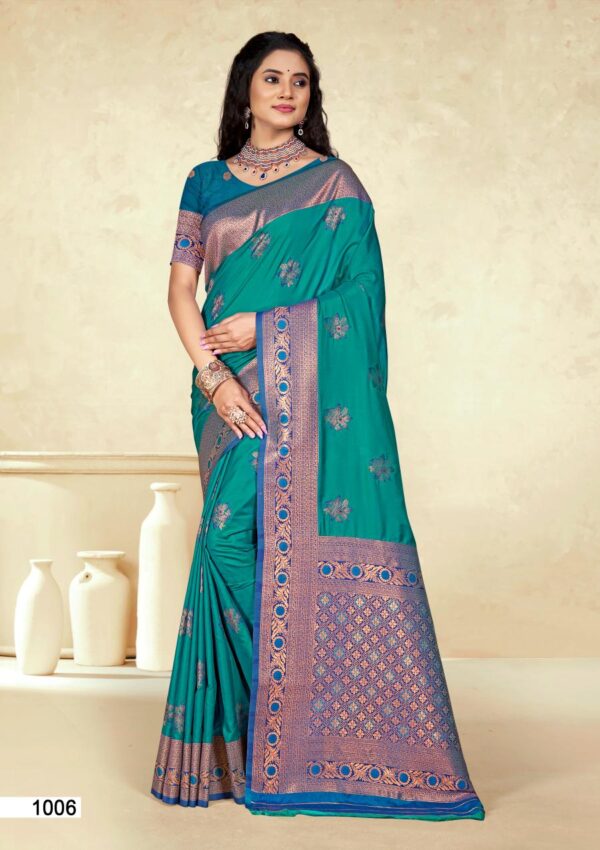 Bunawat Panghat Silk Traditional Wear Fancy Silk Saree Collection - Image 5