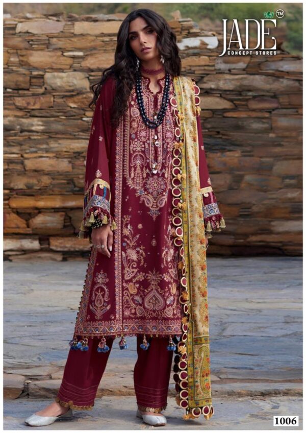 Jade Bin Saeed Vol 10 Heavy Cotton Luxury Dress Material Collection - Image 5
