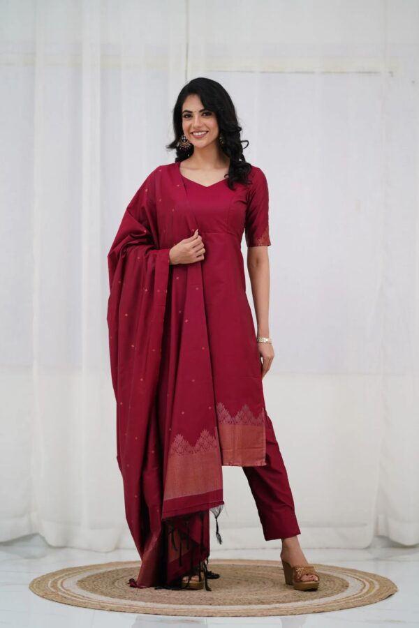 Blended Silk 1 Ready Made Fancy Salwar Suit Catalog Collection - Image 4