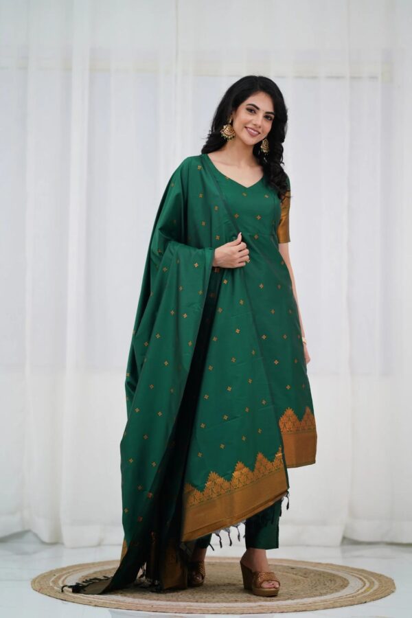 Blended Silk 1 Ready Made Fancy Salwar Suit Catalog Collection - Image 2