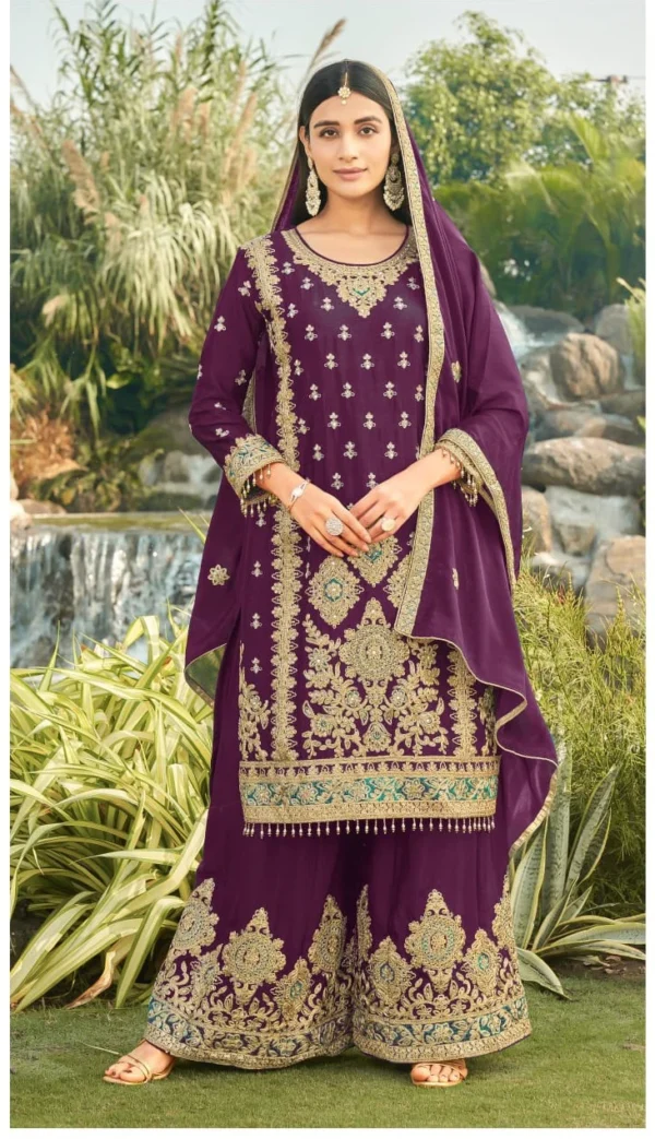 Khas 4424 Chinon Embroidered Ready Made Pakistani Suits Catalog Collection