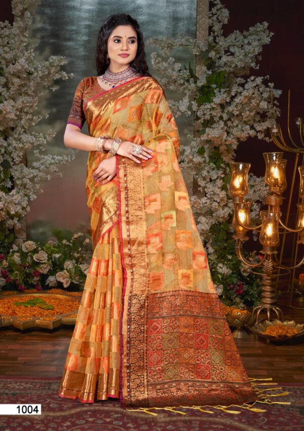Bunawat Shantikunj Vol 11 Designer Festive Wear Chanderi Saree Collection - Image 2