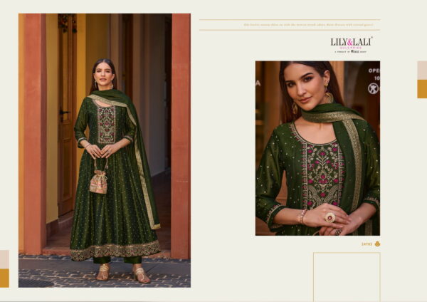 Lily And Lali Anarkali Top Bottom With Dupatta Collection - Image 5