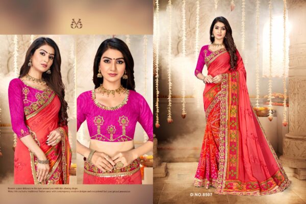 Jalnidhi Sukanya Georgette With Dyed Work Pallu Saree Collection - Image 6