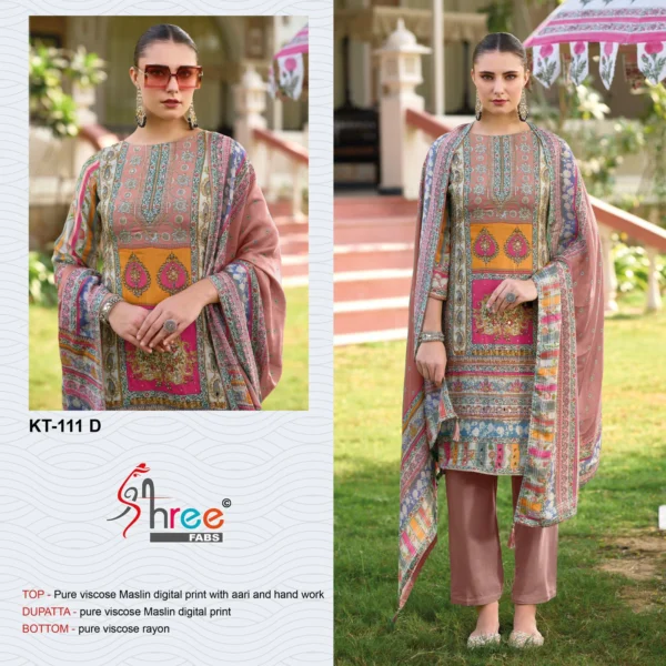 Shree Kt 111 Viscose Digital Printed Salwar Suits Collection - Image 6