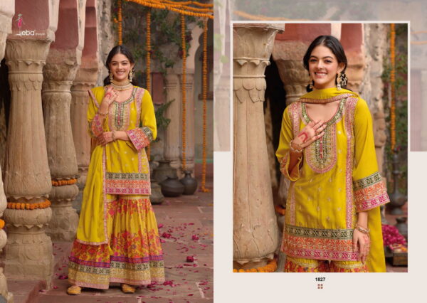 Eba Rang 2 Chinon Embroidered Ready Made Salwar Suit Collection - Image 6
