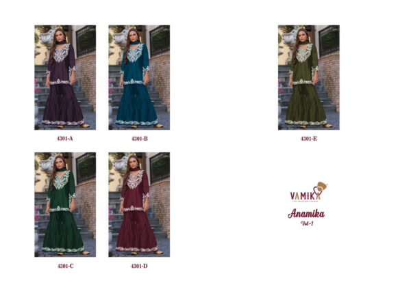 Vamika Anamika Vol 1 Chinon Salwar Kameez Collection - Image 7