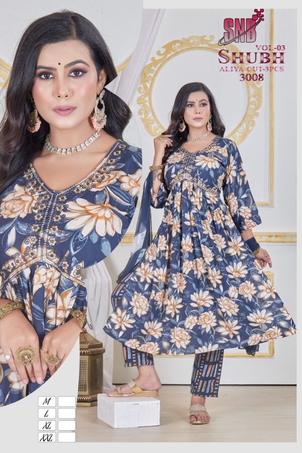 Snb Shubh 3 Rayon Foil Printed Dress Material Collection - Image 7