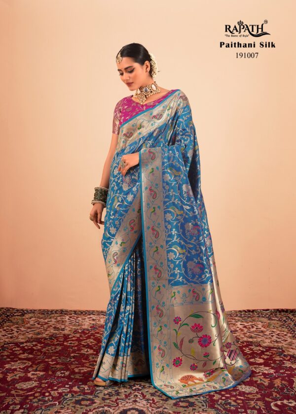 Rajpath Shailja Paithani Silk With Zari Weaving Sarees Collection - Image 6