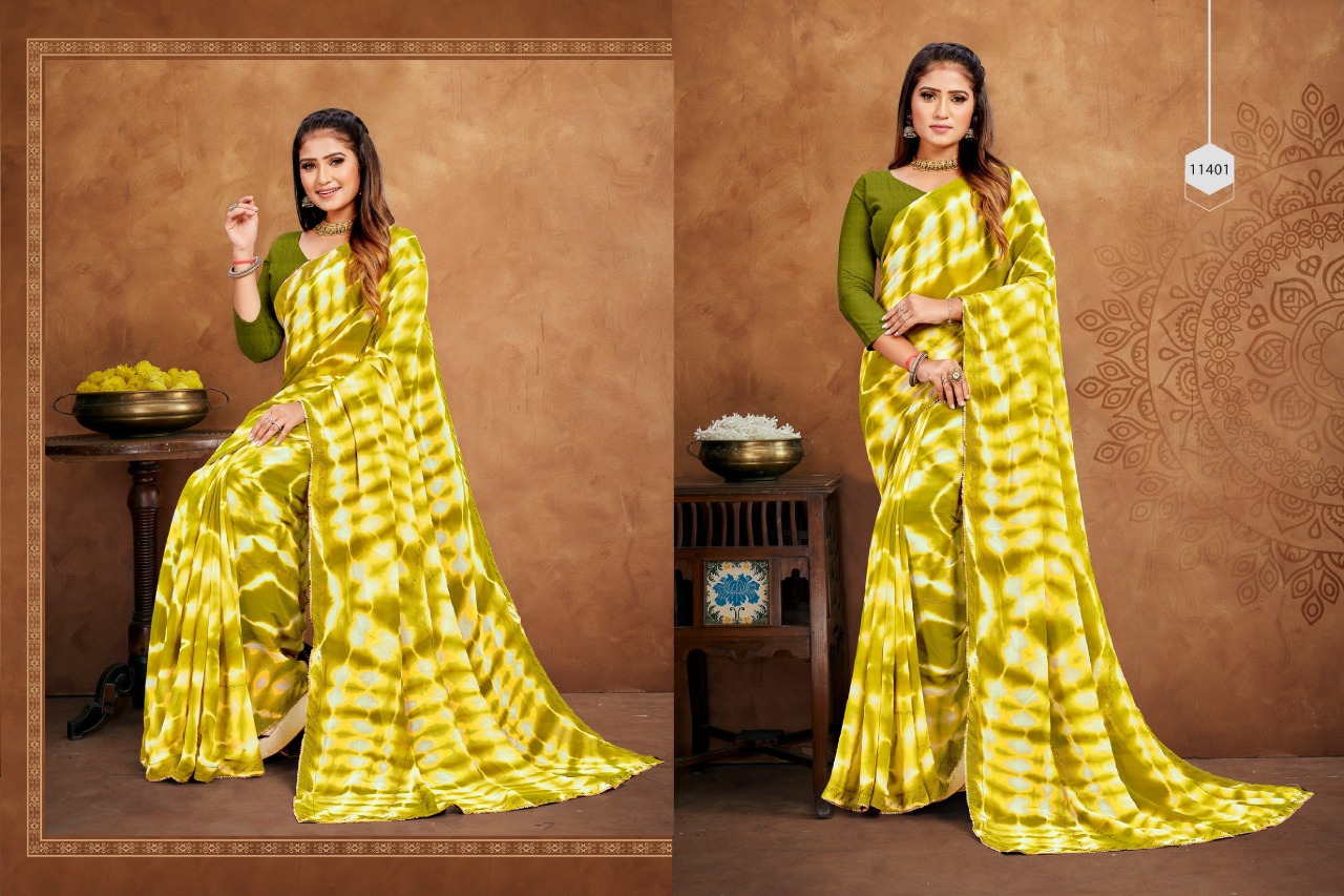 Jalnidhi Kohinoor Georgette Murga Printed Saree Collection - Image 5