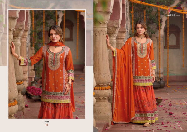 Eba Rang 2 Chinon Embroidered Ready Made Salwar Suit Collection - Image 2