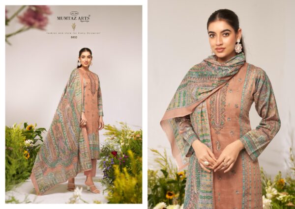 Mumtaz Flower Valley Series 8801 Digital Printed Dress Material - Image 7