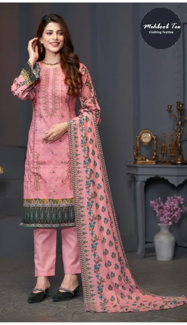 Mehboob Tex 1420 And 1421 Chiffon Dupatta Pakistani Salwar Suits