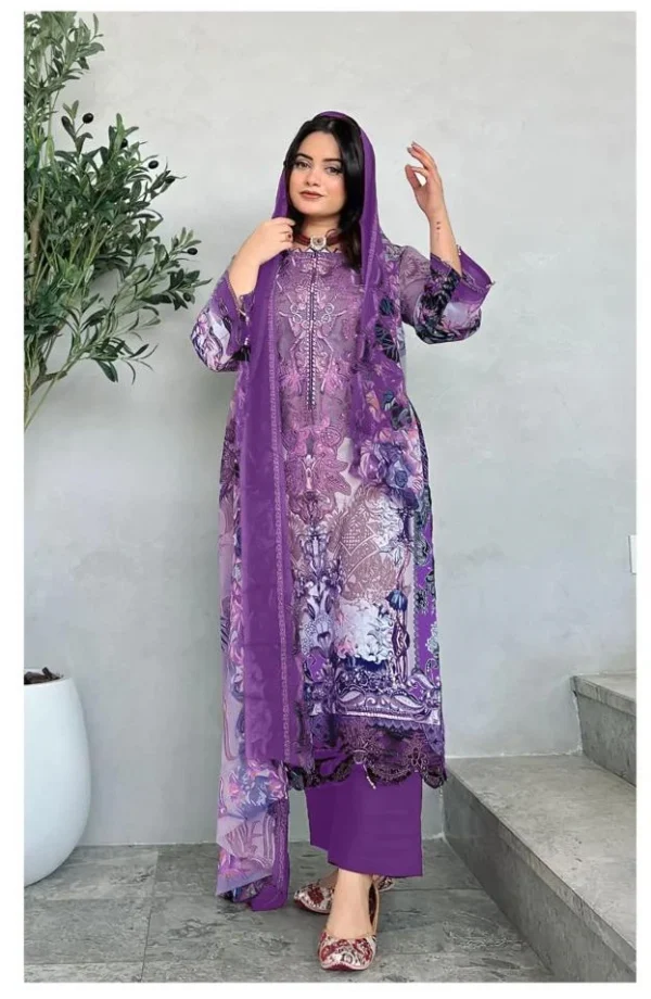 Alzohaib Az 1125 A And B Chiffon Dupatta Pakistani Salwar Suits