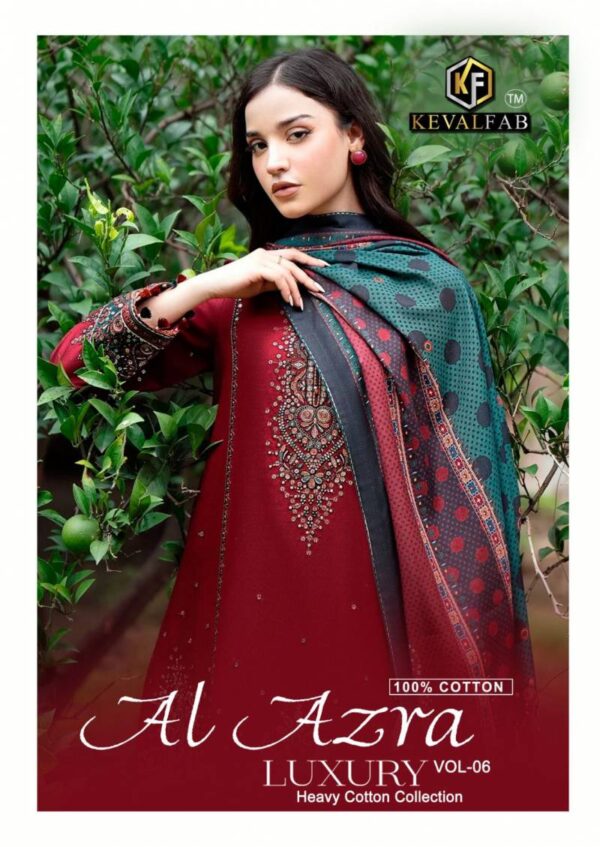 Keval Al Azra Vol 6 Cotton Printed Dress Material Collection