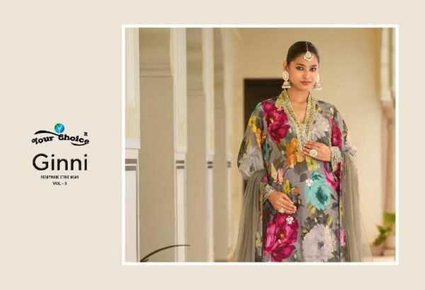 Your Choice Ginni Vol 3 Chinon Designer Salwar Kameez - Image 6