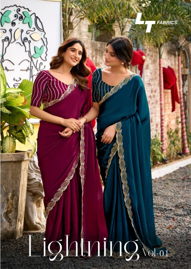 Kashvi Lightning Vol 1 Malai Silk Fancy Saree Collection