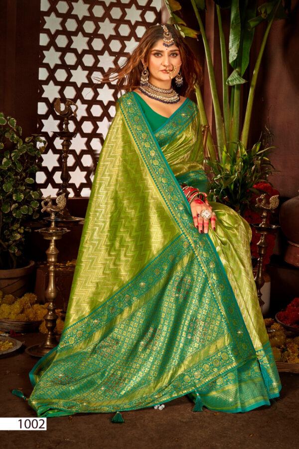 Saroj Kanha Silk Saroski Vol 1 Beautiful Kanjivaram Silk Saree Collection - Image 5