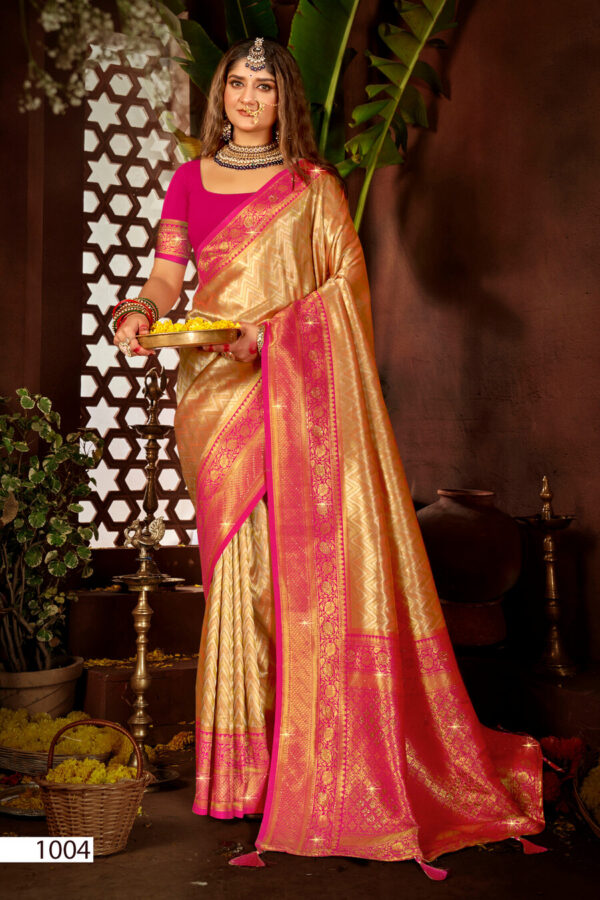 Saroj Kanha Silk Saroski Vol 1 Beautiful Kanjivaram Silk Saree Collection - Image 6