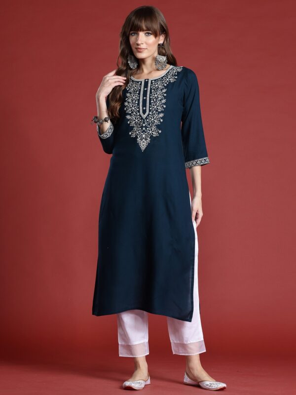 Indo Era 2551 Casual Wear Embroidered Kurtis Collection - Image 9
