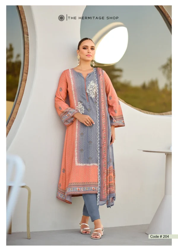 Hermitage Bandhej Vol 2 Digital Printed Dress Material Collection - Image 4