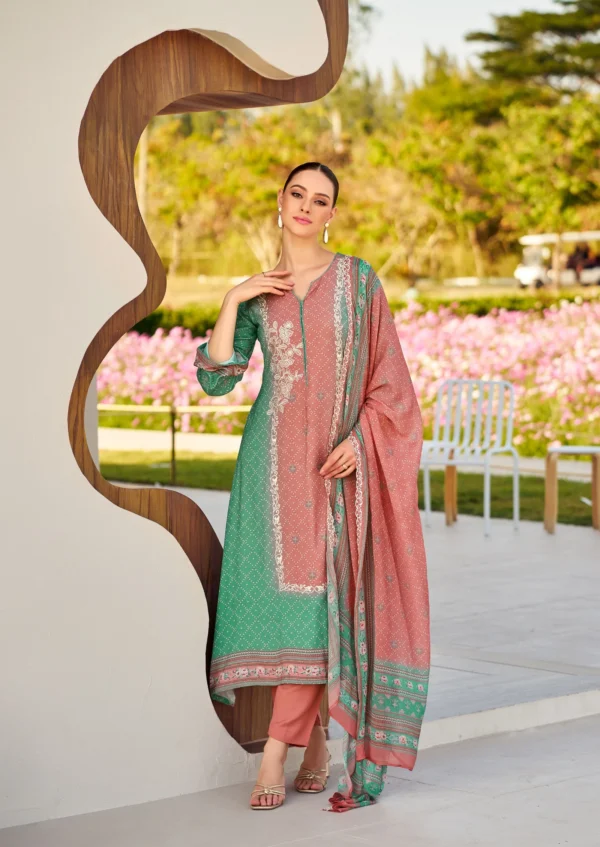 Hermitage Bandhej Vol 2 Digital Printed Dress Material Collection - Image 3