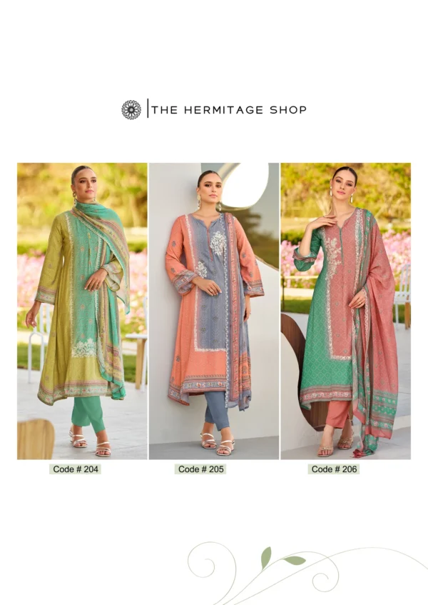 Hermitage Bandhej Vol 2 Digital Printed Dress Material Collection - Image 9