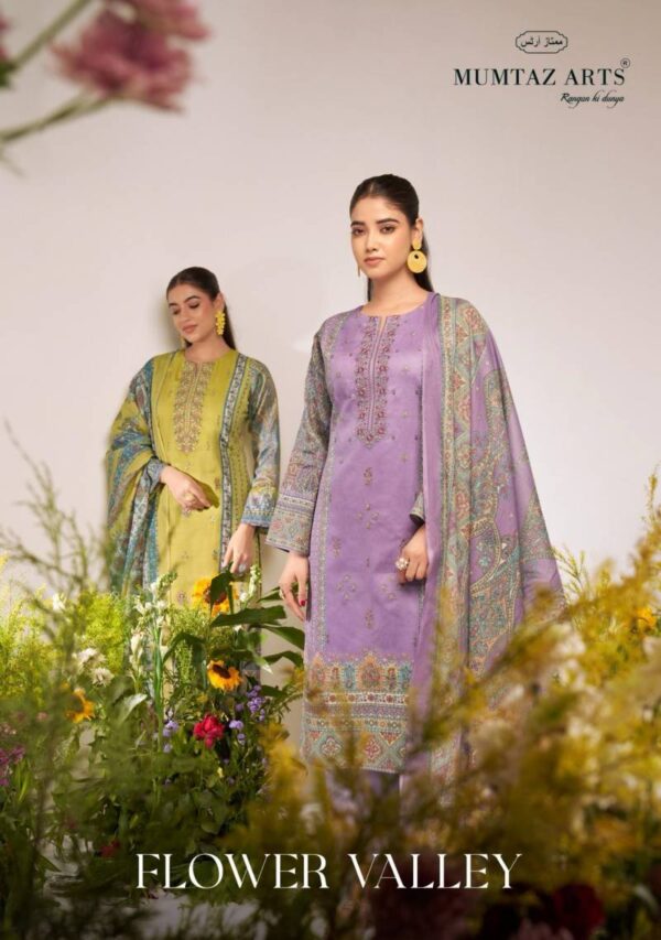 Mumtaz Flower Valley Series 8801 Digital Printed Dress Material