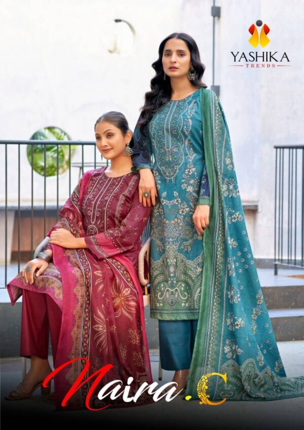 Yashika Naira C Cotton Printed Dress Material Collection