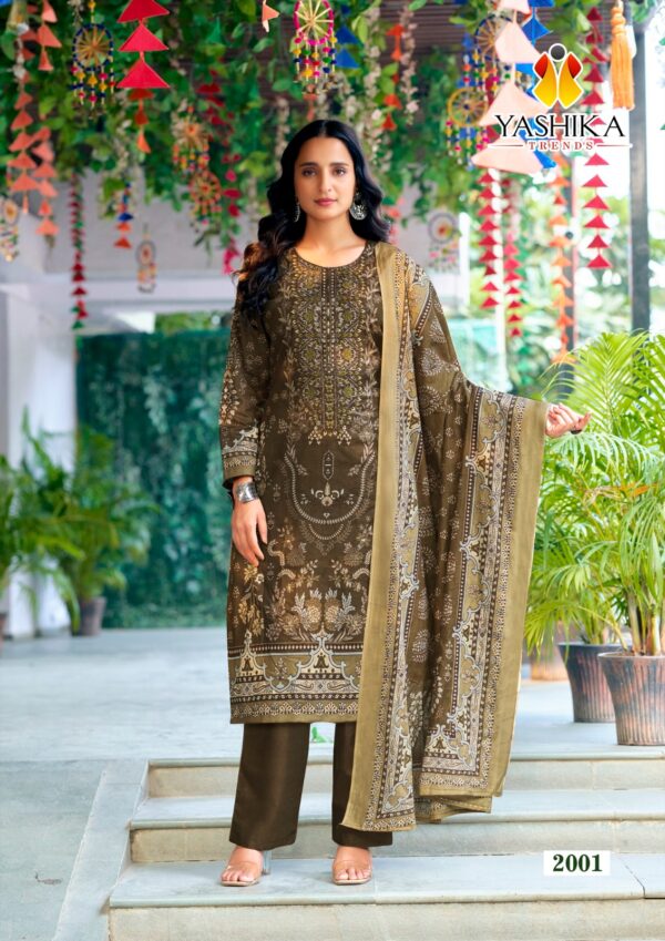 Yashika Naira C Cotton Printed Dress Material Collection - Image 8