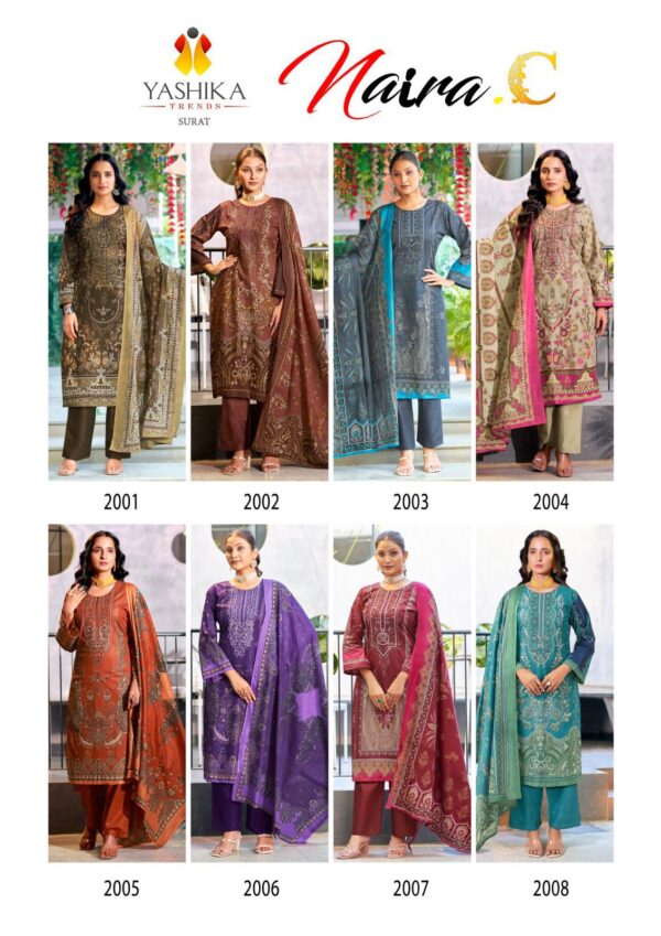 Yashika Naira C Cotton Printed Dress Material Collection - Image 10