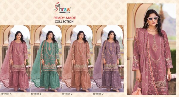 Shree R 1691 Ready Made Pakistani Salwar Suit Collection - Image 3