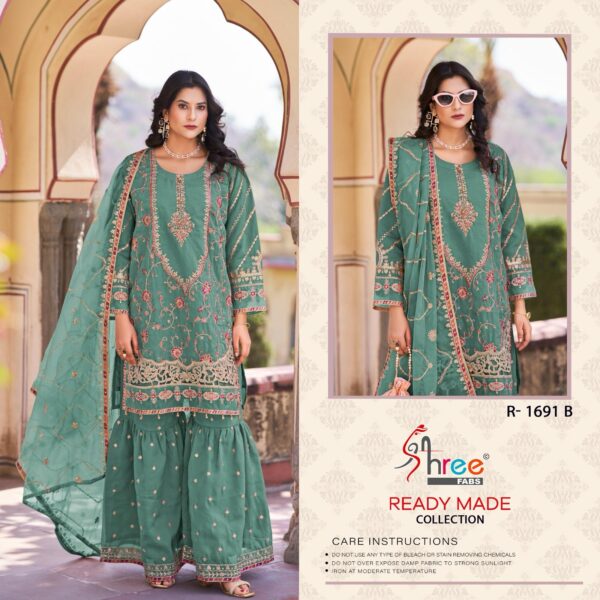 Shree R 1691 Ready Made Pakistani Salwar Suit Collection - Image 4