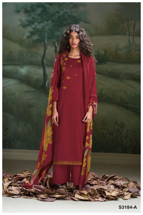 Ganga Aida Cotton Silk Satin Fancy Salwar Suit Collection - Image 5