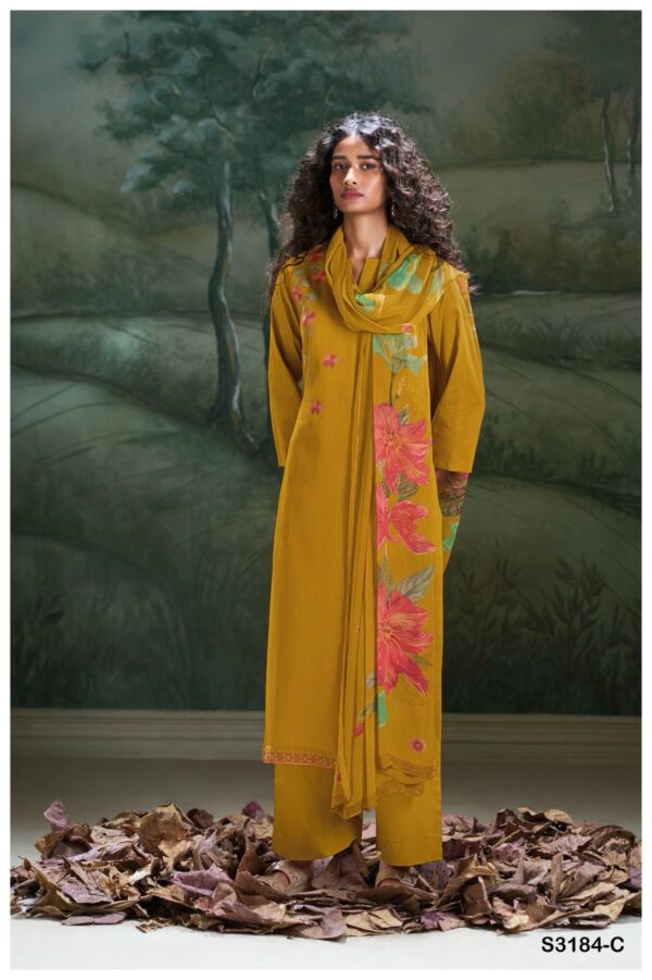 Ganga Aida Cotton Silk Satin Fancy Salwar Suit Collection - Image 6