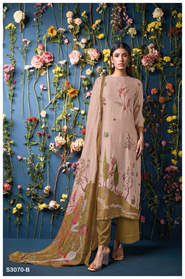 Ganga Freyal Bemberg Silk Printed Fancy Salwar Suit Collection - Image 4