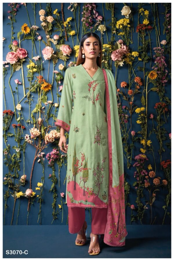 Ganga Freyal Bemberg Silk Printed Fancy Salwar Suit Collection - Image 5