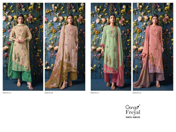 Ganga Freyal Bemberg Silk Printed Fancy Salwar Suit Collection - Image 6