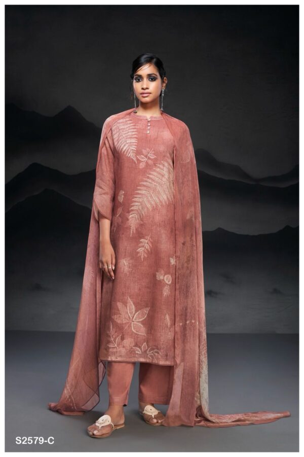 Ganga Binata Linen Printed Fancy Salwar Suit Collection - Image 3