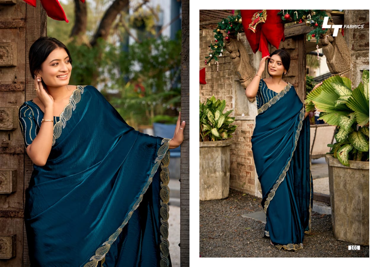 Kashvi Lightning Vol 1 Malai Silk Fancy Saree Collection - Image 2