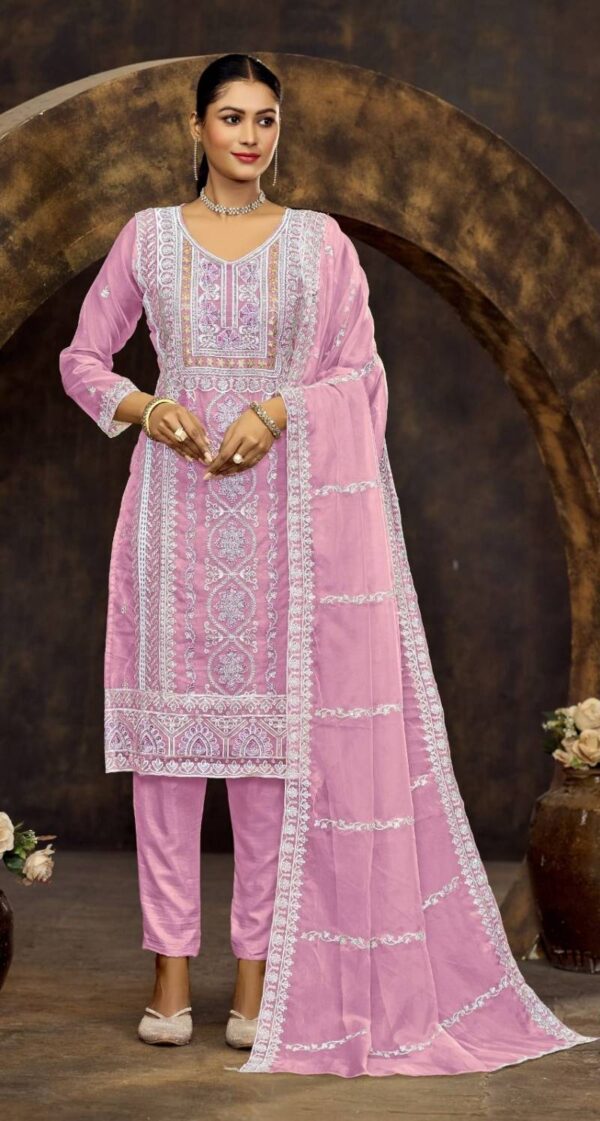 Bilqis B 129 Organza Pakistani Salwar Kameez Collection