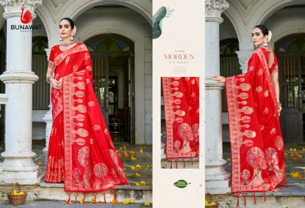 Bunawat Hans Vol 03 Wedding Wear Fancy Silk Saree Collection - Image 8