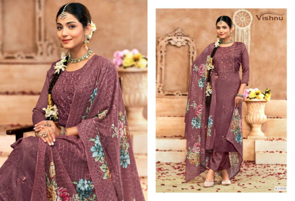 Vishnu Raahat Vol 2 Shimmer Georgette Dress Material Collection - Image 6