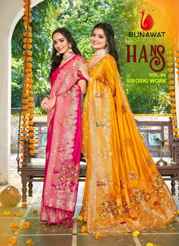 Bunawat Hans Vol 4 Traditional Wear Silk Sarees Collection