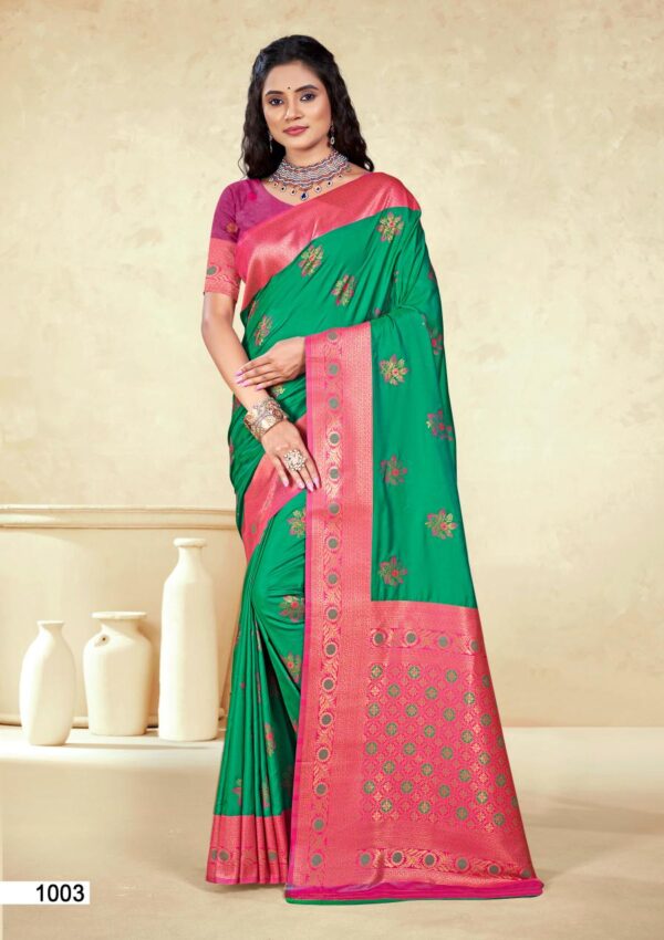 Bunawat Panghat Silk Traditional Wear Fancy Silk Saree Collection - Image 9