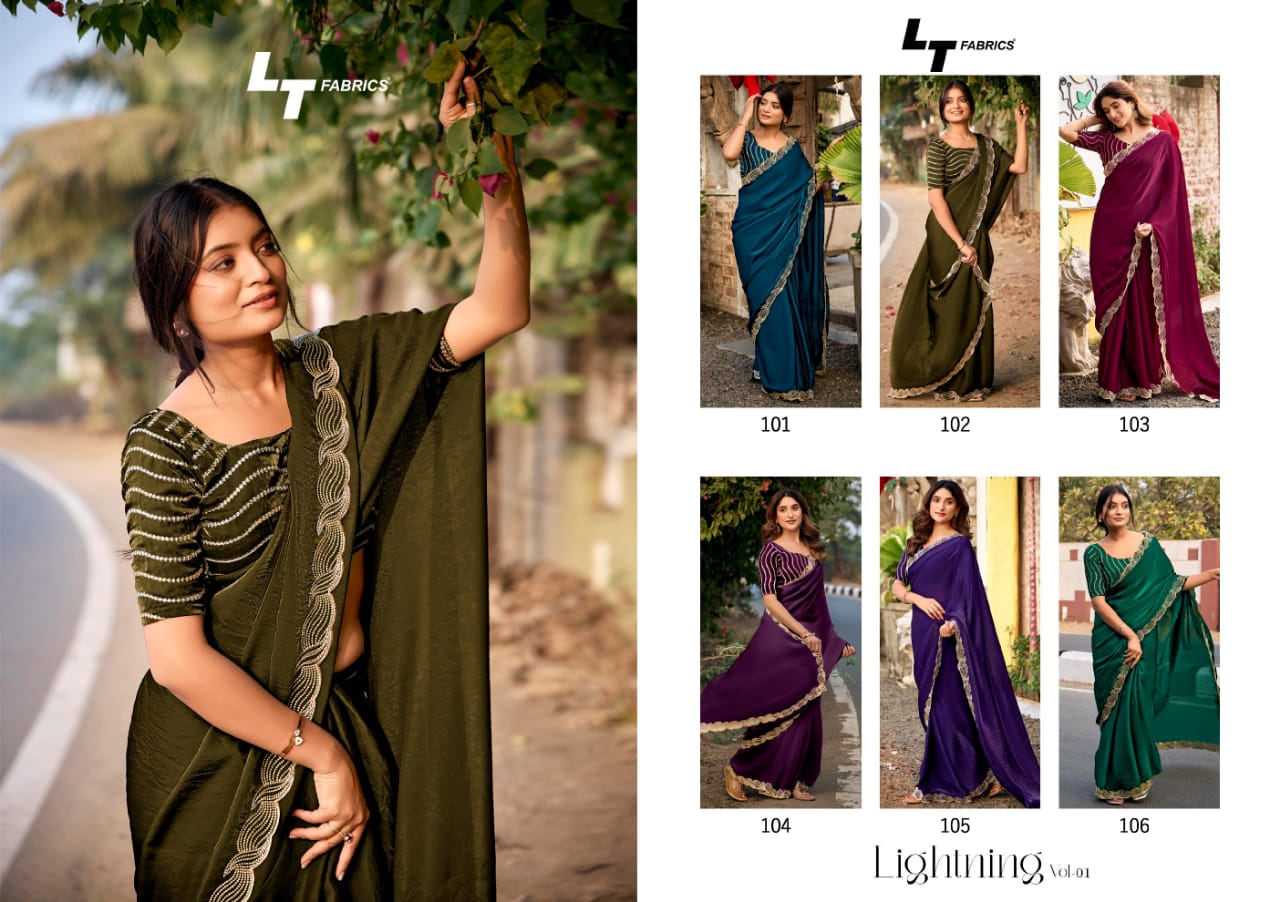 Kashvi Lightning Vol 1 Malai Silk Fancy Saree Collection - Image 6