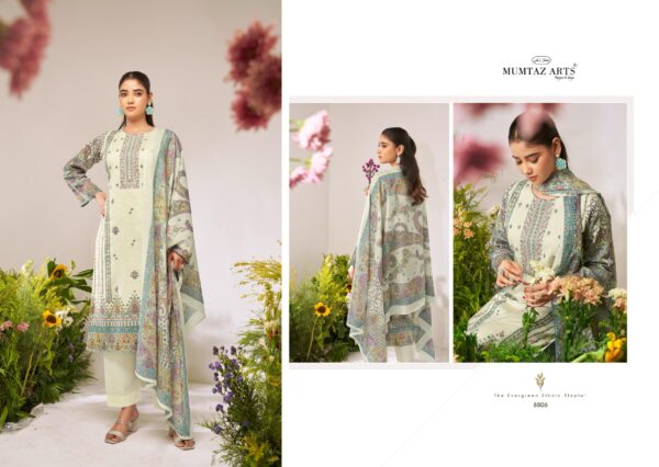 Mumtaz Flower Valley Series 8801 Digital Printed Dress Material - Image 8